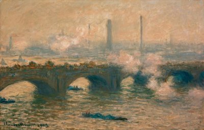 Waterloo Bridge, Grey Weather by Claude Monet